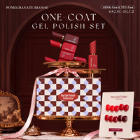 Missgel Nouveau Coffret Cadeau de Vernis Gel Rouge pour Fêtes Automne-Hiver, Nail Art OEM, 10 Couleurs, Sans HEMA, Sans TPO, Gel UV Haute Pigmentation
