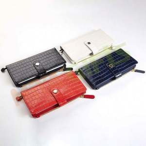 Cuaderno de encuadernación personalizado de cuero Croc PU para <span class=keywords><strong>hobonichi</strong></span> Week A6 B6 con cremallera y bolsillos con ranura para tarjeta de crédito - Product Image 4