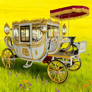 Calèche royale de luxe multi-passeurs à motif décoratif personnalisé, idéale pour les projets hôteliers, de réception et commerciaux - Product Image 5