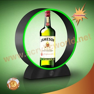 Présentoir à vin personnalisé pour point de vente avec éclairage LED, vitrine en acrylique pour bouteilles, pour comptoir de vente au détail - Product Image 3