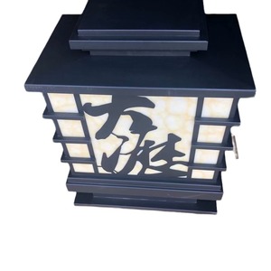 โคมไฟเสาบรอนซ์ LED E27 แบบกึ่งติดเพดาน สำหรับสวนภายนอก รับประกัน 5 ปี - Product Image 2