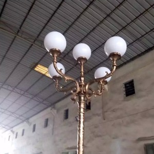 Five Head Garden Lamp Brass Body <b>Led</b> <b>Light</b> Source A19 Bulb Semi Flush Mount Outdoor Lighting - Product Image 2