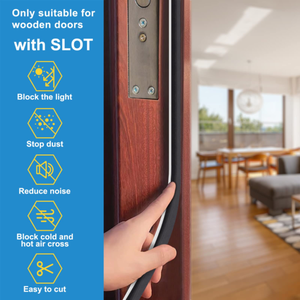 Hot Bán Nhựa PU Dải Cho Cửa Sổ & Cửa Cách Âm Khoảng Cách Con Dấu Bọt Thời Tiết Niêm Phong Khung Với Khe Cắm Thẻ Cài Đặt - Product Image 5