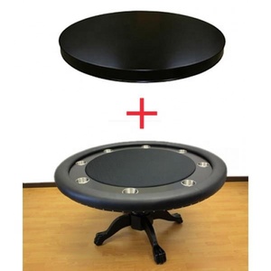 <span class=keywords><strong>Table</strong></span> de <span class=keywords><strong>poker</strong></span> <span class=keywords><strong>ronde</strong></span> professionnelle de luxe de 52 pouces avec pieds en bois massif - Product Image 3