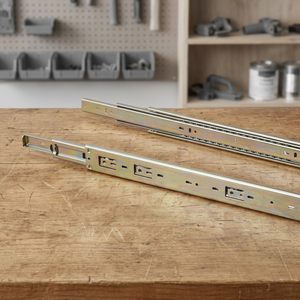 Triple Extension Heavy Duty Drawer Slide <b>Wire</b> <b>Basket</b> Slide. - Product Image 2