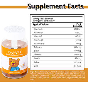 מותאם אישית multitamamin gummy med for ילדים ומבוגרים-טעם מעורב בטוח לשימוש שאינו בהריון - Product Image 6