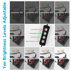 Xách tay 40cm 60cm 80cm ảnh studio LED hộp đèn hình vuông Softbox PVC phông nền Mini chụp ảnh Lều <span class=keywords><strong>Kit</strong></span> cho video - Product Image 4