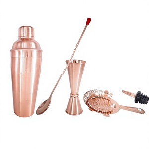Juego de Coctelera de Cobre de 7 Piezas, Fabricado en India, Kit de Herramientas de Bar Profesional para Bartender - Product Image 1