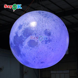 Inflables Publicitarios Personalizados, Globo Lunar Inflable Grande con LED, Globo Lunar Iluminado Colgante - Product Image 3