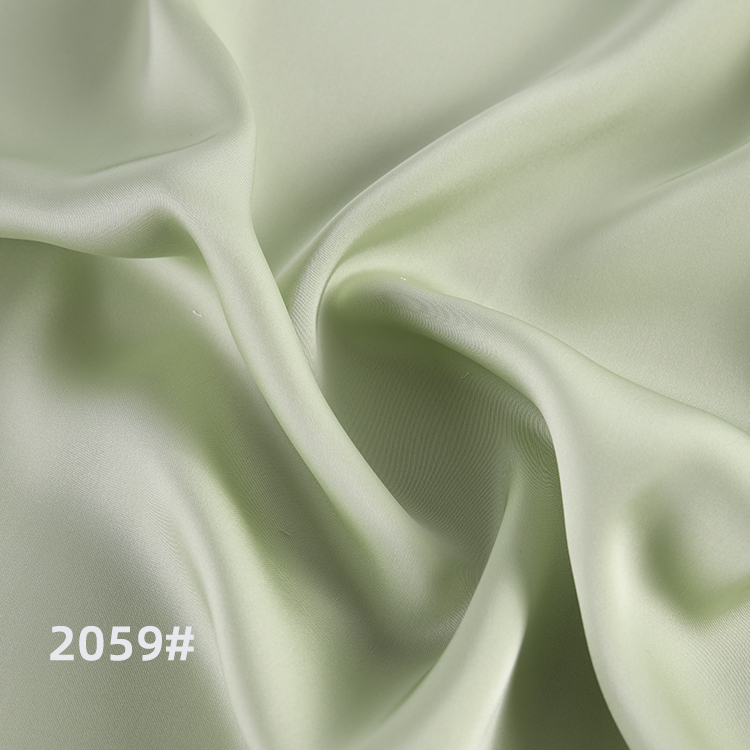 Soft and Smooth Imitation Acetate Polyester Woven Fabric Glossy Clothing Material for Dresses Shirts Skin-Friendly for Lining