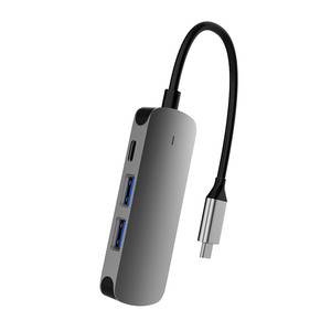 2026 jmax 4 in 1พอร์ต USB 3.0 Type C <span class=keywords><strong>4K</strong></span> HDTV อะแดปเตอร์ฮับหลายพอร์ตชาร์จ <span class=keywords><strong>pron</strong></span>-HUB USB Docking Station พร้อม LED - Product Image 1