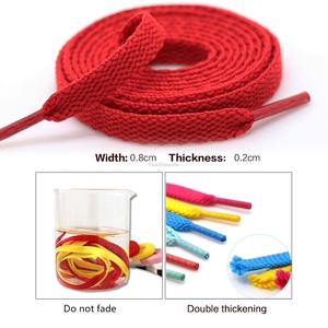 Lacci Piatti Neri e Bianchi da 8mm di Larghezza per Scarpe da Ginnastica e Sportive, per Bambini e Adulti - Product Image 4