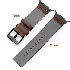 Bracelet en cuir souple à libération rapide, bracelet de luxe pour Samsung Galaxy Ultra 47 mm, adaptateur coloré, connecteur, bracelet de montre - Product Image 3