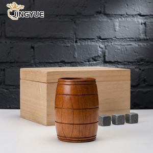 Bicchiere da whisky <span class=keywords><strong>in</strong></span> legno carbonizzato a forma di botte retrò per home bar, con pietre, <span class=keywords><strong>in</strong></span> confezione regalo, per birra, <span class=keywords><strong>caffè</strong></span>, tè - Product Image 3