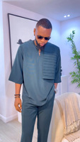 2025 Meilleures ventes Costumes Dashiki ethniques pour hommes de haute qualité Nouveaux modèles transfrontaliers africains pour Aliexpress pour Amazon Independent
