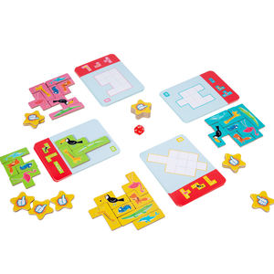 Jouet éducatif en bois pour enfants, blocs de construction, <span class=keywords><strong>bataille</strong></span> d'animaux, entraînement à la logique, éducation précoce - Product Image 6