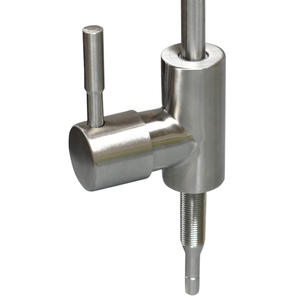 Grifo de cocina de acero inoxidable 304 con 2 manijas, montado en el encimera, para purificador y dispensador de agua, fácil instalación - Product Image 4