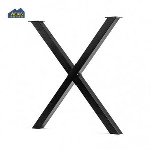 Patas de Mesa de Comedor Estilo Industrial Vintage Moderno, 40 Pulgadas, Acero con Recubrimiento en Polvo, para Sala de Estar o Exteriores, Forma de X - Product Image 2