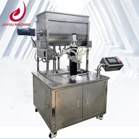Ligne de remplissage automatique de bouteilles de pot de pâte à tartiner de crème au chocolat de confiture de sauce chili Machine de remplissage mixte bicolore