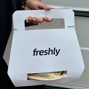 Bol à salade hexagonal en papier de canne à sucre biodégradable pour salades froides à emporter, <span class=keywords><strong>sac</strong></span> en papier - Product Image 4