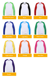 Personalizado Nuevo Modal en blanco Cuello redondo Negro Establecido Manga larga Camisetas de los hombres Transpirable de dos colores Camiseta personalizada para los hombres - Product Image 2