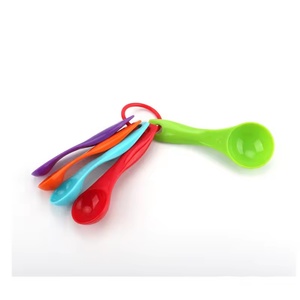 5 <b>Pcs</b>/set Cheap Price Colorful Baking Plastic <b>Mini</b> Powder Powder Measuring Cups and Spoon Set - Product Image 3