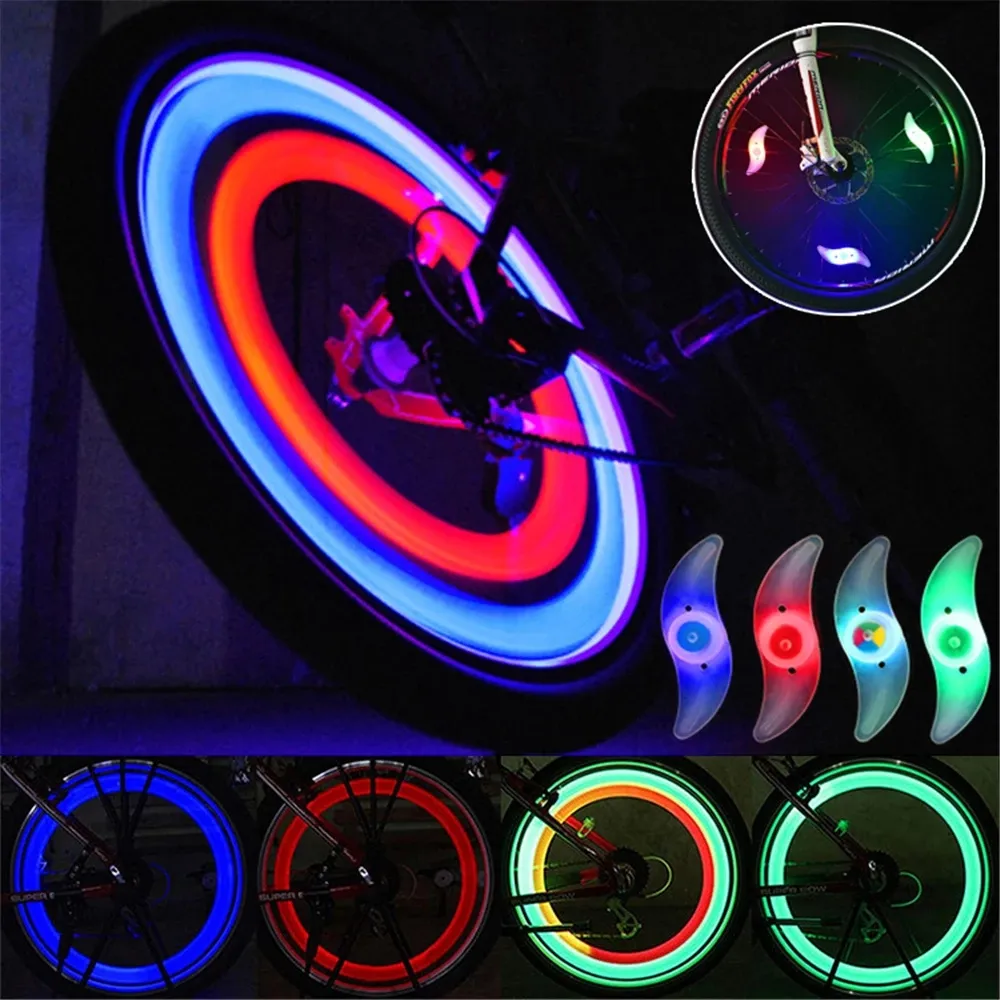 3 Lighting Mode LED Neon Bicycle Accessories Light Waterproof Color Bike Safety Warning Cycling Bicycle Wheel Spoke Light