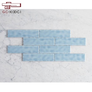 Carrelage mural en céramique <span class=keywords><strong>bleu</strong></span> océan, salle de bain, carreaux, dosseret de cuisine brillante, métro, océan - Product Image 4