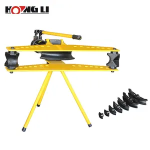 Hongli HHW-3J 3 pulgadas manual hidráulica máquina dobladora de tubo con 1/2 "3/4" 1 "1 1/4" 1 1/2 "2" 2 1/2 "3" flexión muere, CE