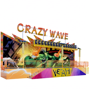 Manège extérieur à sensations fortes « Crazy Wave » pour 16 personnes avec lumières LED accrocheuses – Idéal pour les parcs d'attractions et les divertissements familiaux – En promotion - Product Image 1