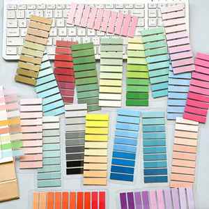 200 Sheets Assorted Gradient Multi-Color <b>Sticky</b> Index <b>Tabs</b> Set Self-Adhesive Page Markers Office School Stationery Document - Product Image 3