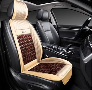 Coussin de siège de voiture en cuir et perles de bois pour Audi A4/Q3, compatible airbag, style sport, couleurs personnalisables, universel - Product Image 4
