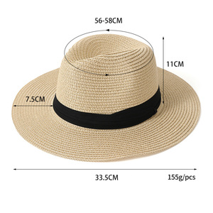 Venta al por mayor logotipo personalizado Fadora Trilby papel <span class=keywords><strong>Sombrero</strong></span> Panamá <span class=keywords><strong>Fedora</strong></span> <span class=keywords><strong>Sombrero</strong></span> de paja Gorra para hombres mujeres Unisex <span class=keywords><strong>verano</strong></span> - Product Image 3