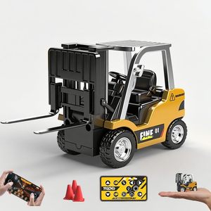 Dwi 2.4GHz 1:46 điều khiển từ xa Xe nâng cần cẩu <span class=keywords><strong>RC</strong></span> xe tải với móc & kim loại ngã ba mini <span class=keywords><strong>RC</strong></span> xe đồ chơi với ánh sáng và âm thanh cho trẻ em - Product Image 2