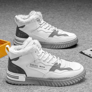 Zapatos de Algodón de Moda para Estudiantes, Invierno 2022, Zapatos Deportivos Casuales con Cordones para Hombre - Product Image 1