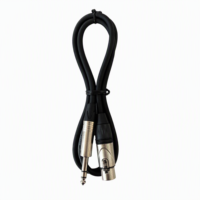 Câble de microphone XLR mâle-femelle OEM RH-X055 avec blindage spiralé, gaine en PVC, conducteur en cuivre sans oxygène