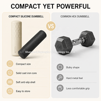 Nouvel arrivage : Ensemble d'haltères en silicone de 2,2 lb, 4,4 lb et 8,8 lb – Poids libres compacts pour femmes, Pilates, Barre, Yoga, Entraînement de force à domicile