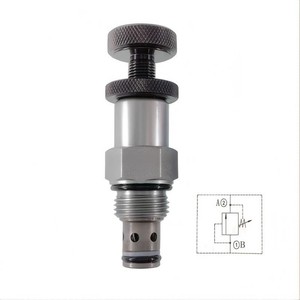 Válvula de Alivio Hidráulica LRV 08, Tipo de Conexión Roscada, Válvula Reguladora de Presión, Ajustable Manualmente - Product Image 1