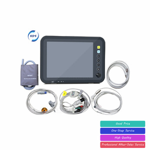 <span class=keywords><strong>Monitor</strong></span> Paziente Portatile per Uso Dentale e Cardiaco, <span class=keywords><strong>Monitor</strong></span> Multiparametrico Medico con Schermo Touch e Carrello - Product Image 2