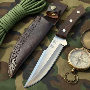 Cuchillo Bowie Skinner de Hoja Fija de Acero Inoxidable de Alta Calidad Beak HK SS265 de 200 cm con Punta Recta y Mango de Madera para Camping y Actividades al Aire Libre - Product Image 2