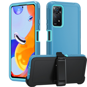 Étui de défense anti-chute robuste pour Xiaomi <span class=keywords><strong>Redmi</strong></span> Note 11Pro 4G/5G couverture de téléphone multicouche avec clip de ceinture - Product Image 2
