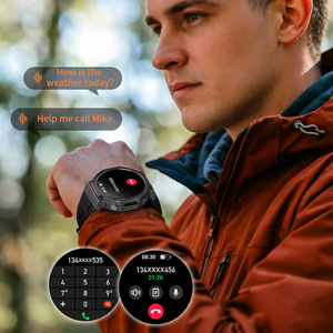Montre connectée HT52 pour appels, étanche IP68, lampe de poche, réponse aux appels, surveillance de <span class=keywords><strong>la</strong></span> santé, sports, 1000 mAh, montre connectée d'extérieur - Product Image 4