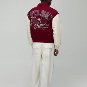 OEM Custom <b>Real</b> <b>Leather</b> Varsity <b>Jacket</b> Free Design Embroidered Logo Letterman <b>Jacket</b> College <b>Jacket</b> winter <b>jacket</b> - Product Image 5