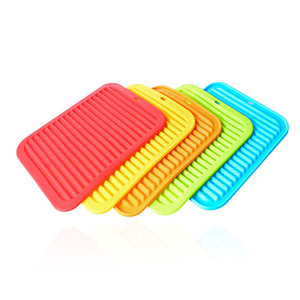 <span class=keywords><strong>Tapis</strong></span> en Silicone étanche, 4 pièces, 23x30 cm, grand pour Pots, plats chauds - Product Image 5