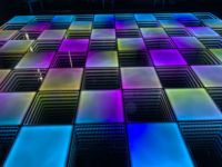 Pro DJ Light 50x50cm Full Color LED 3D Mirror Dancing Floor Disco Tile avec indice de protection IP54, contrôle DMX512, 60W, alliage d'aluminium