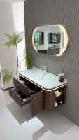 Ensemble de meubles de salle de bain en bois de 100 cm Y50124