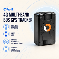 Traceur GPS rechargeable 4G YK-Q3Pro3, 1500 mAh, aimant puissant, anti-effraction, suivi en temps réel, alerte de survitesse, sans câblage, faible consommation