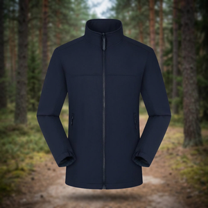 Hot Selling Custom Design Printed Coated Plain Dyed Standard Polyester/Cotton Knitted Outdoor Windproof Men's Varsity <b>Jacket</b> - Product Image 3
