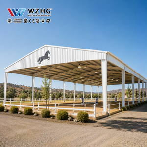 Structure de bâtiment d'arène d'entraînement équestre en acier sur mesure avec hauteur de portée flexible et conception structurelle professionnelle - Product Image 1
