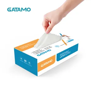 G26 оптовая продажа, бытовые латексные перчатки, латексные перчатки без порошка для пищевых продуктов - Product Image 2